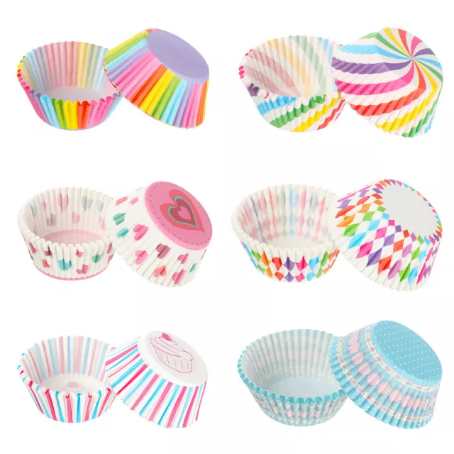 100Pcs Party Muffin Cup Oilproof Baking Boxes Cake Mold Paper  Cupcake Wrapper