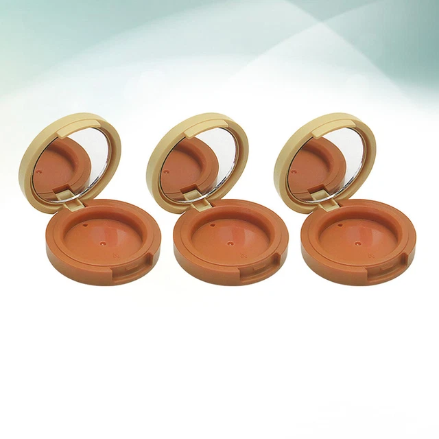 3 pz contenitore fard fai da te tavolozza trucco custodia polvere scatola di imballaggio evidenziazione