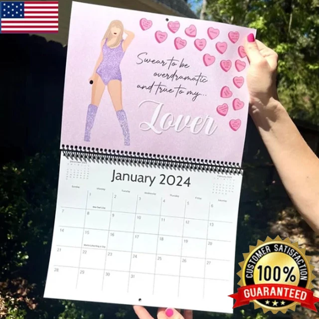 2024 CALENDAR TAYLOR Swift The Eras Tour Calendar For Fan USA 12.59