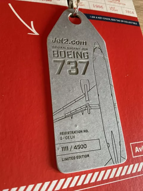 AVIATIONTAG JET2 Boeing 737 300 G Celh Msn 23525 Grey Tag No