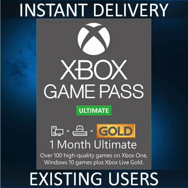 1 Month Xbox Game Pass Ultimate Live Gold Membership UK EU REGION