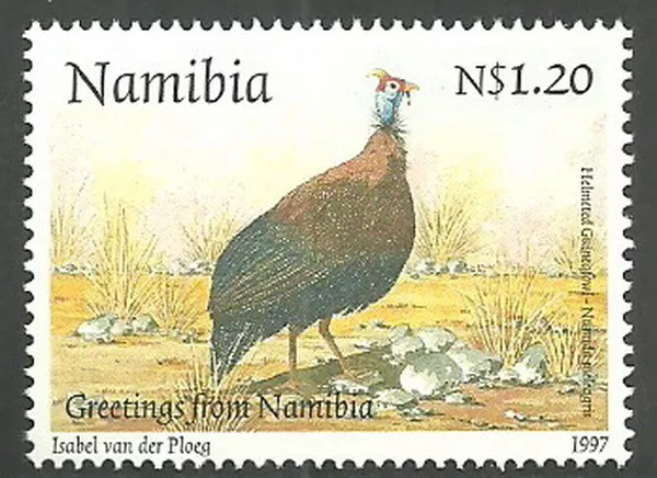 Namibia - Helmperlhuhn postfrisch 1997 Mi. 836