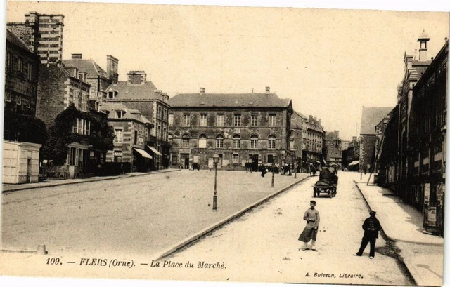 CPA Flers(ORNE).- A PLACE DU MARCH (195968)