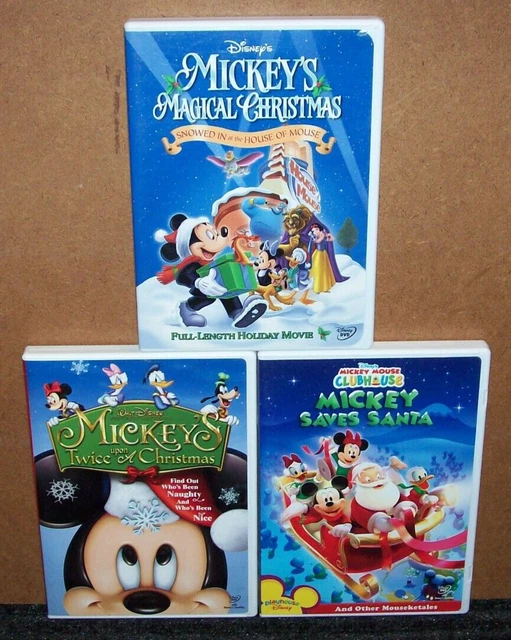 DVD LOT 3 DISNEY MICKEY MOUSE CHRISTMAS DVDs Magical Christmas
