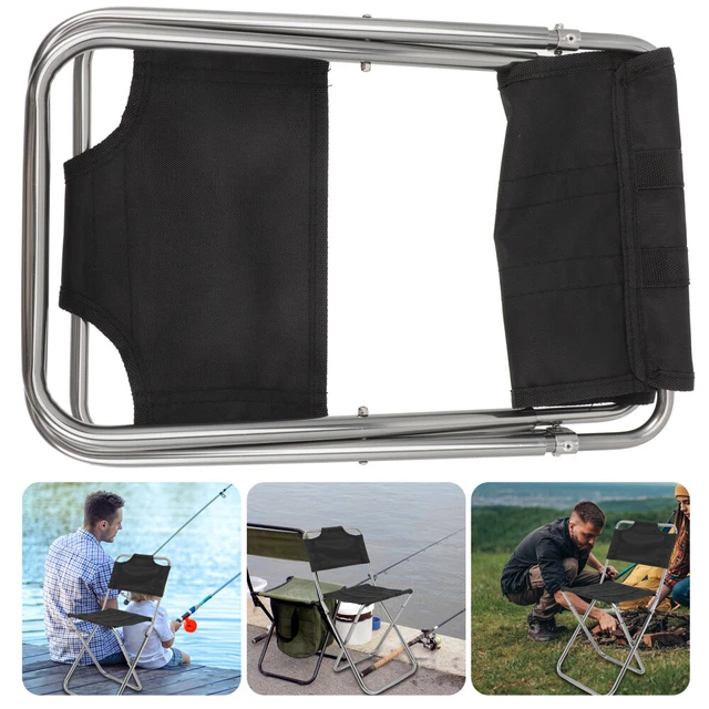 Siège Pliant Vintage Métal Et Toile – Idéal Camping, Plage, Pêche, Jardin