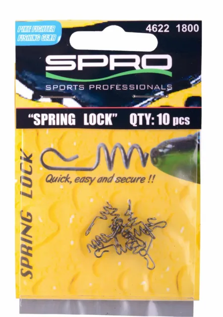 Spro Spring Lock 10 Stück Spirale für Haken und Softbaits Gummiköder ABVERKAUF