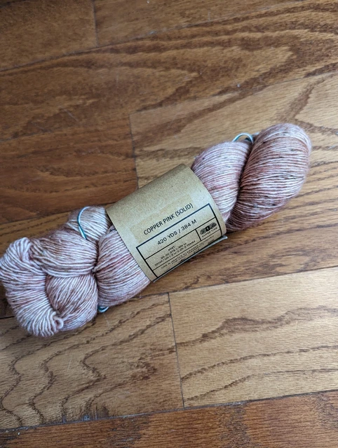 Madelinetosh TML TWEED copper 🩷  420yd sock 90/8/2; SW merino/viscose/nylon