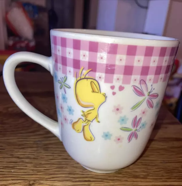 Vintage Gibson Coffee Cup Mug  Looney Tunes Tweety Bird 3-3/4" T