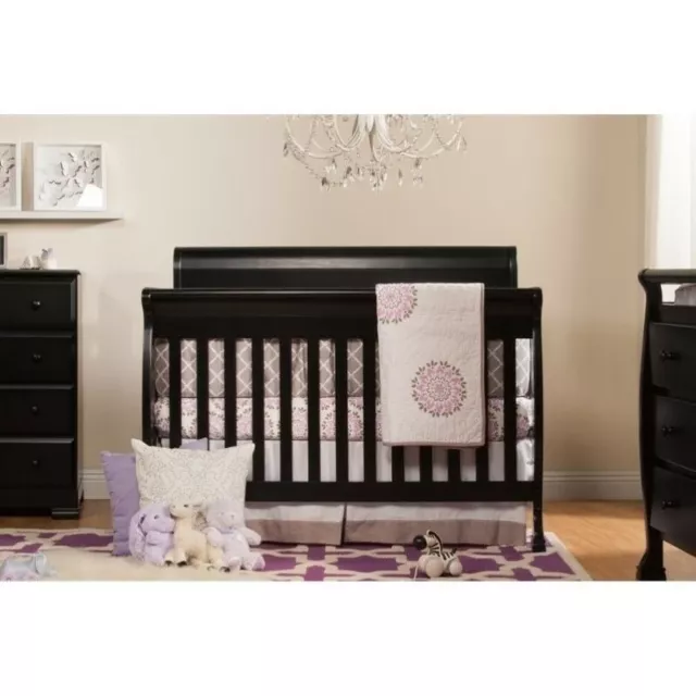 DaVinci Kalani 4-in-1 Convertible Crib in Ebony