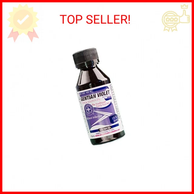 HUM Gentian Violet Sol 2% Solution - 2oz | Varying Packaging