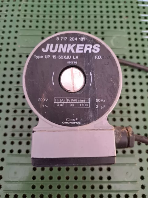 Moteur de Pompe / circulateur Grundfos Junkers  UP 15-50XJU LA fonctionnel