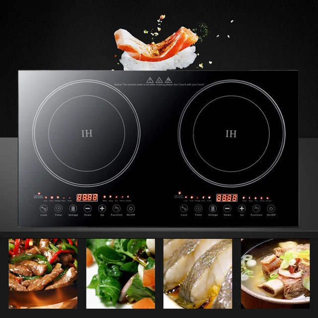 2400W INDUCTION COOKTOP 2 Burners Electric Hob Cook Top Stove Cooktop