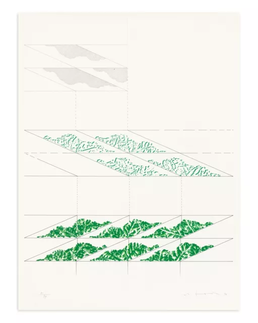 Alessandra Bonelli (1935) Estupenda Litografía Opera Gráfica CM 62 x 46 Año 1974
