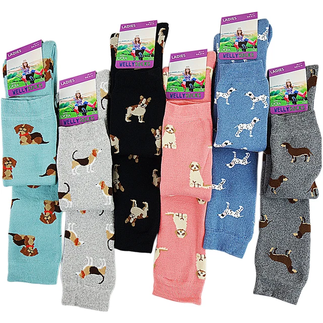 Ladies Womens Long Knee High Thick Wellington Welly Boot Socks Festival Size 4/7