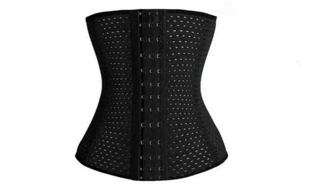 Womens Waist Trainer - Underbust Corset Cincher Ladies Black Beige Hourglass