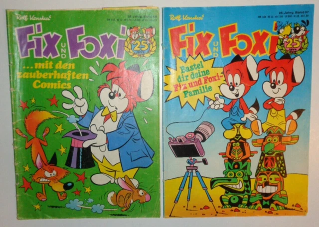 2X KAUKA VERLAG ~~ FIX UND FOXI ~~ 25.Jahrg Nr. 37,48 mit Tim und ...