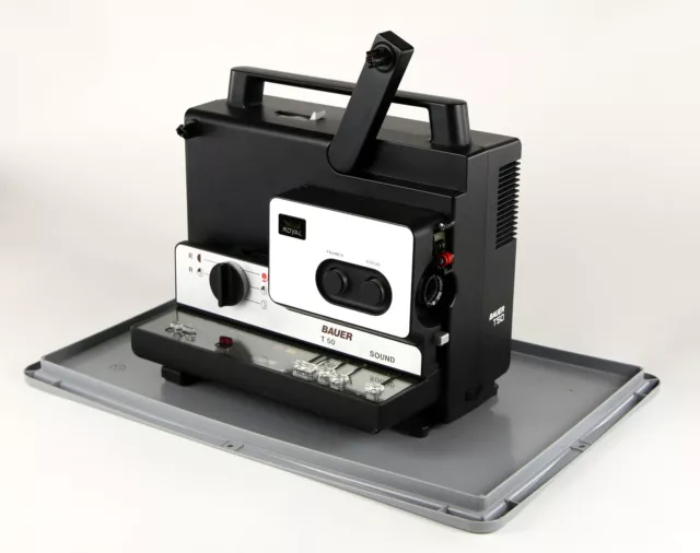 Projecteur de Cinéma Super 8 Bauer T 50 Son Royal Sans Objectif Lampe