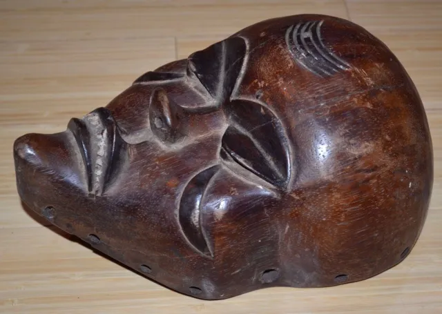 Antique Wooden Mask, Pende Tribal People, Congo Africa