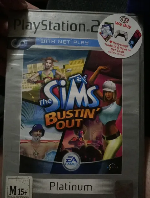 PlayStation 2 Game " The Sims Bustin' Out" PAL Platinum