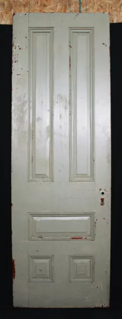 30"x89"x1.75 Antique Vintage Old Victorian Solid Wood Wooden Interior Door Panel
