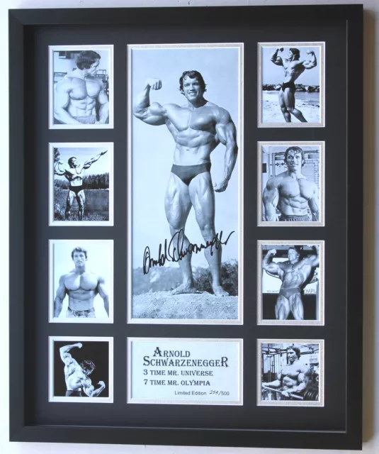 New Arnold Schwarzenegger Signed Limited Edition Memorabilia Framed