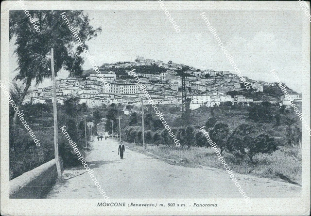 cf350 cartolina morcone panorama provincia di benevento campania