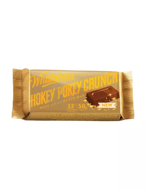 Whittaker's Hokey Pokey Crunch Slab 50g x 50