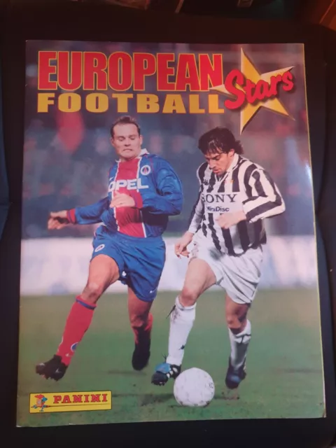 Panini European Football Stars 1997 Album komplett mit Bestellschein + 6 Sticker