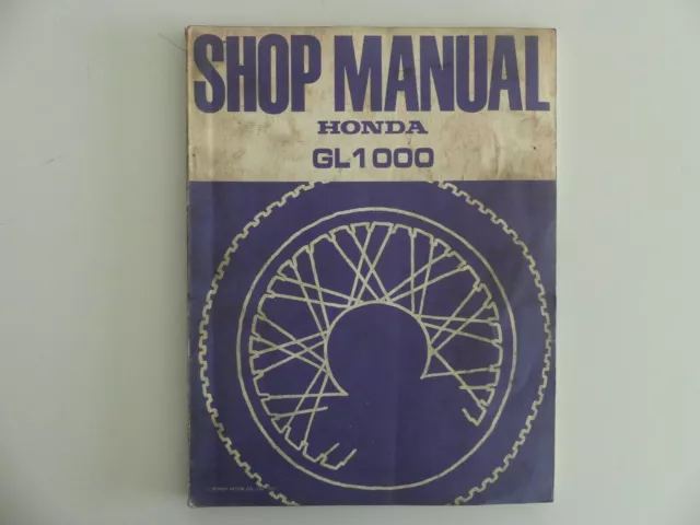 Honda GL 1000 Werkstatthandbuch Reparaturanleitung Handbuch Shop Service Manual