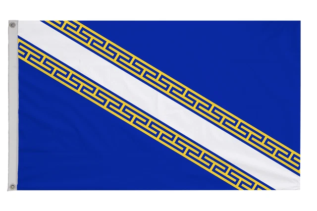 Champagne - Ardenne Drapeau avec Oeillets - Artisanal Le
