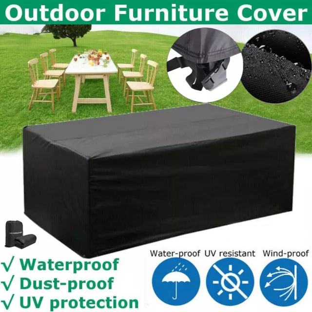 Heavy Duty Waterproof Garden Patio Furniture Cover for Rattan Table Cube Outdoor 2