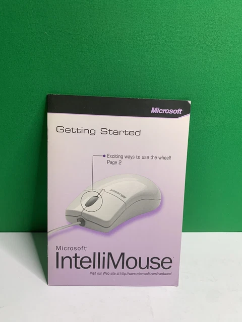 Microsoft IntelliMouse Getting Started Guide 1984-1998