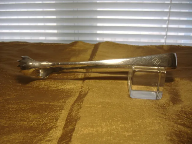 Vintage Sterling Silver Serving Tongs - Hallmarked -  61 Grams