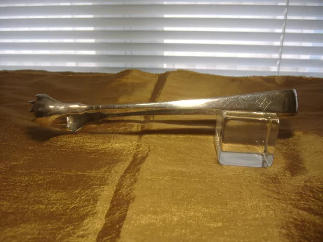 Vintage Sterling Silver Serving Tongs - Hallmarked -  61 Grams