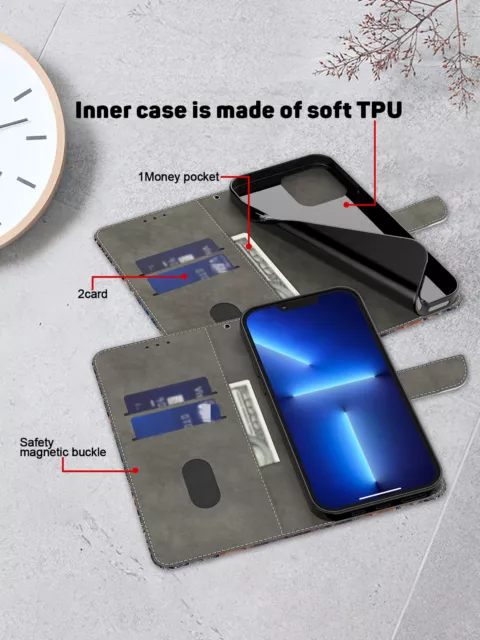 Handy Tasche für Samsung Galaxy S10E S10 S20 S9 S8+ Flip Cover Case Schutz Hülle 2
