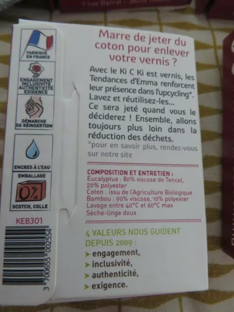 LES TENDANCES D'EMMA  12 paquets de 4  dissolvettes zéro déchet enlever vernis 3