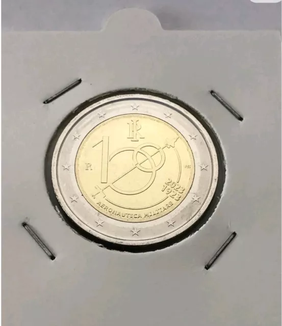 2+2 EURO ITALIA 2023 100 ANNI AERONAUTICA MILITARE - FDC Da rotolo zecca IPZS