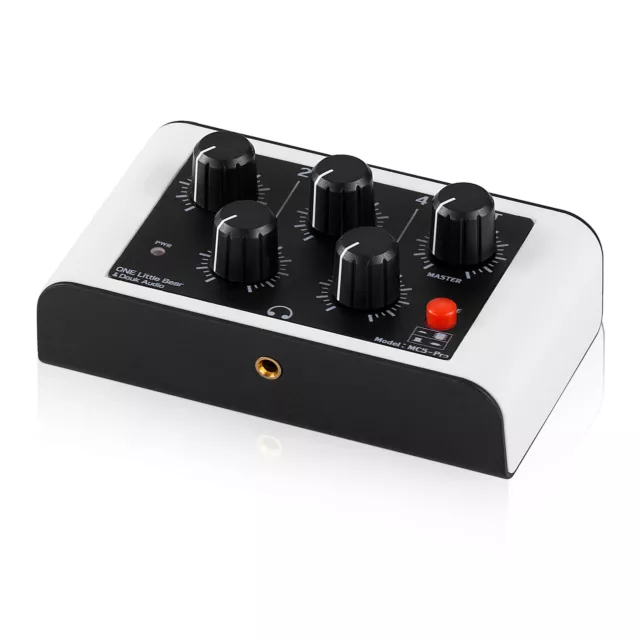 Portable Stereo 4 Channel Audio Mixer for Clubs/ Bars Ultra Low-Noise Line Mixer