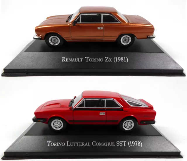 Lot de 2 Renault Torino + IKA 1/43 Voiture Miniature Diecast Model Car LAQV5