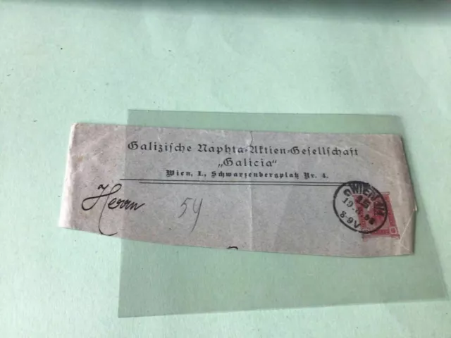 Austria Wien 1908 Briefmarken Teilabdeckung Ref. 51238
