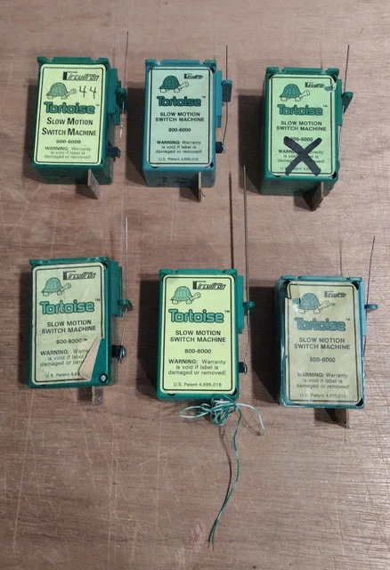 Lot De 6 Commutateurs Tortue Circuitron 800-6006 - Pour Modélisme Ferroviaire, Changement D'aiguillage Lent