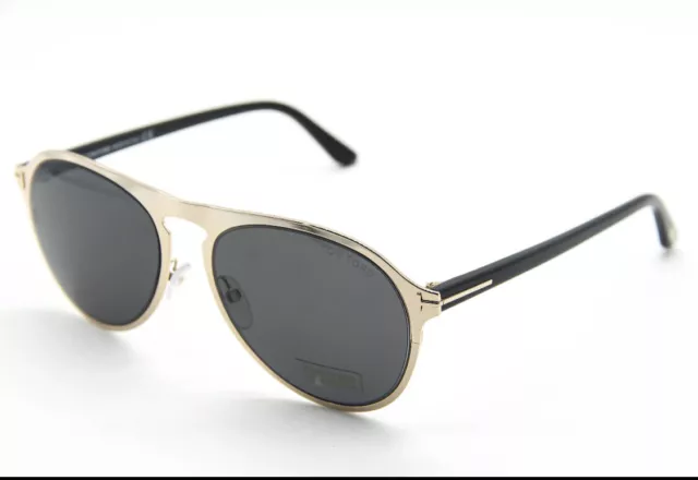 Tom Ford Bradbury Tf525 28A  Rose Gold Gray Sunglasses  Tf525 28A 56-18-145