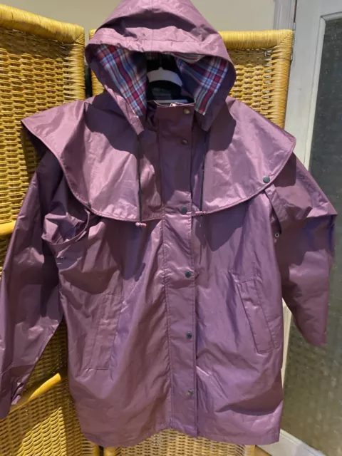 Womens Country Estate Windsor Size Uk 16 Purple Light All Weather Jacket Coat