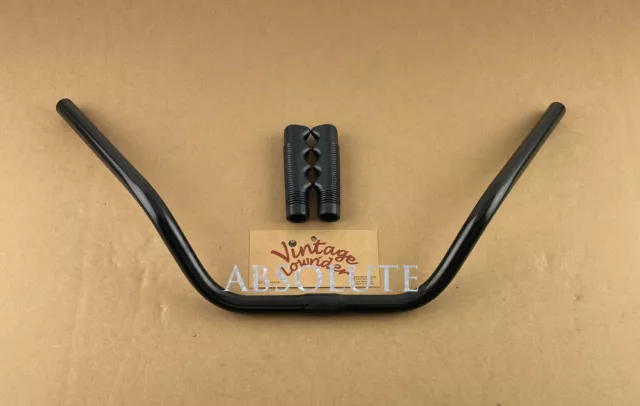 Absolute Bicycle Beach Cruiser Steel Handlebar 25.4Mm In Black W/ Black Grips.