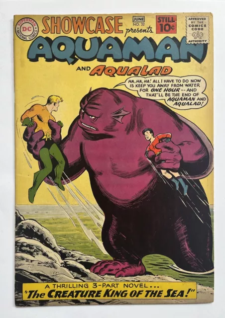 SHOWCASE #32 Early Silver Age Appearance AQUAMAN!!! June 1961!!! GREAT BOOK!!!