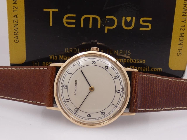 Longines Vintage Oro Rosa 18 Kt 7822 Anno 1968 Carica Manuale Cal 428 Orologio