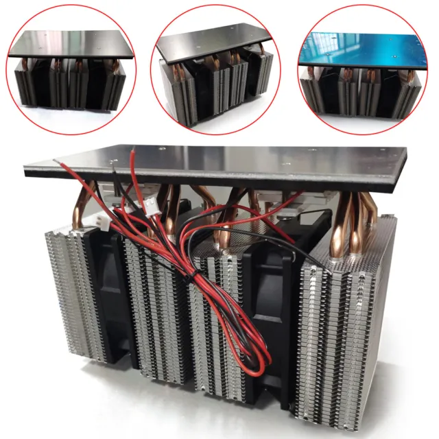 Thermoelectric Cooler Peltier 240W DIY Refrigeration Cooling System Fan 20A 12V
