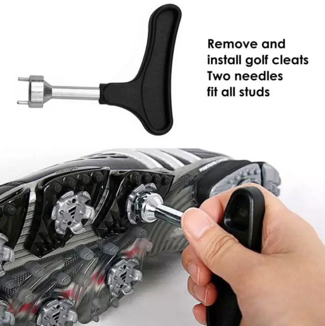 Golf Shoe Spike Replacement Pro Wrench Tool Remove and Replace Spikes Cleats