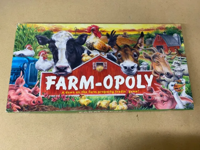 Farm-Opoly Brettspiel mit Anleitung und Box komplett 10