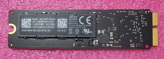 SAMSUNG MZ-JPV5120/0A4 512GB SSUBX 655-1859H Apple ssd